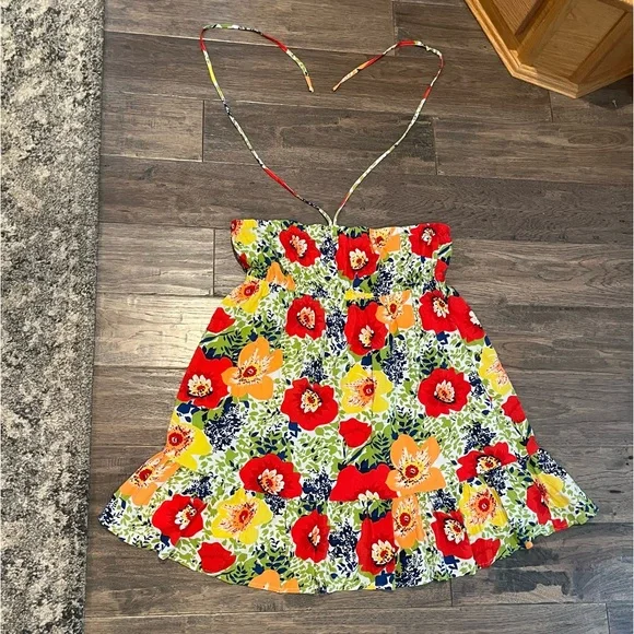 2000s floral dress Vintage 2000s Brown Pattern Dress by Forever 21 – Elektra Vintage